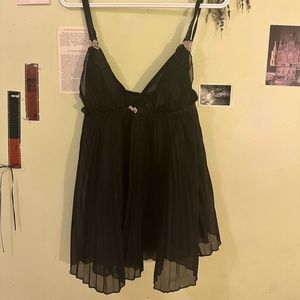 black teddy lingerie dress ★